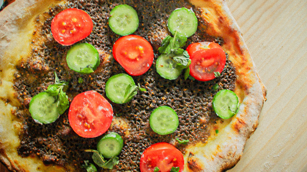 Zaatar Pizza - Mediterranean Flatbread