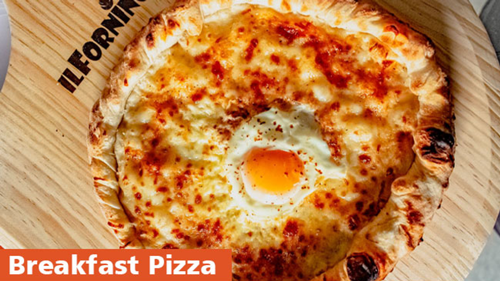 Simple Baked Egg Breakfast Pizza Recipe 