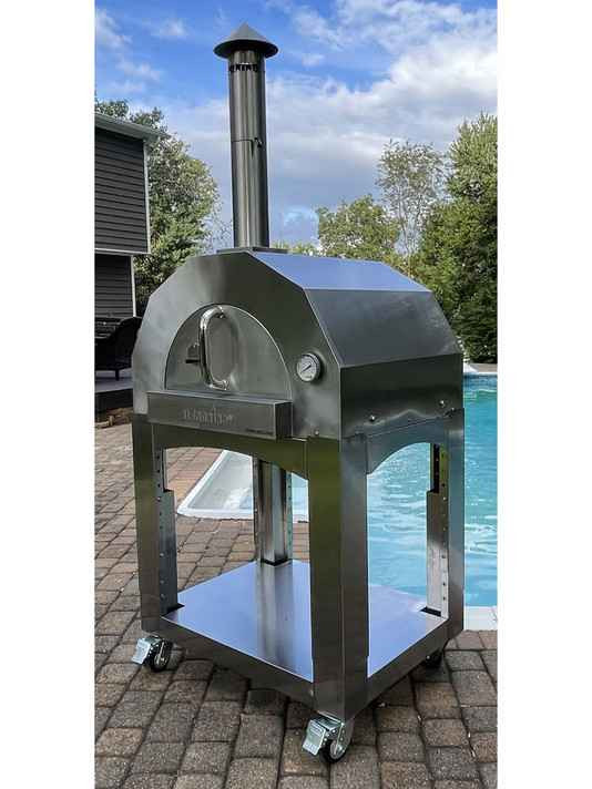 Fiamma Rossa Mini Outdoor Wood Burning Oven with Stand - ilFornino