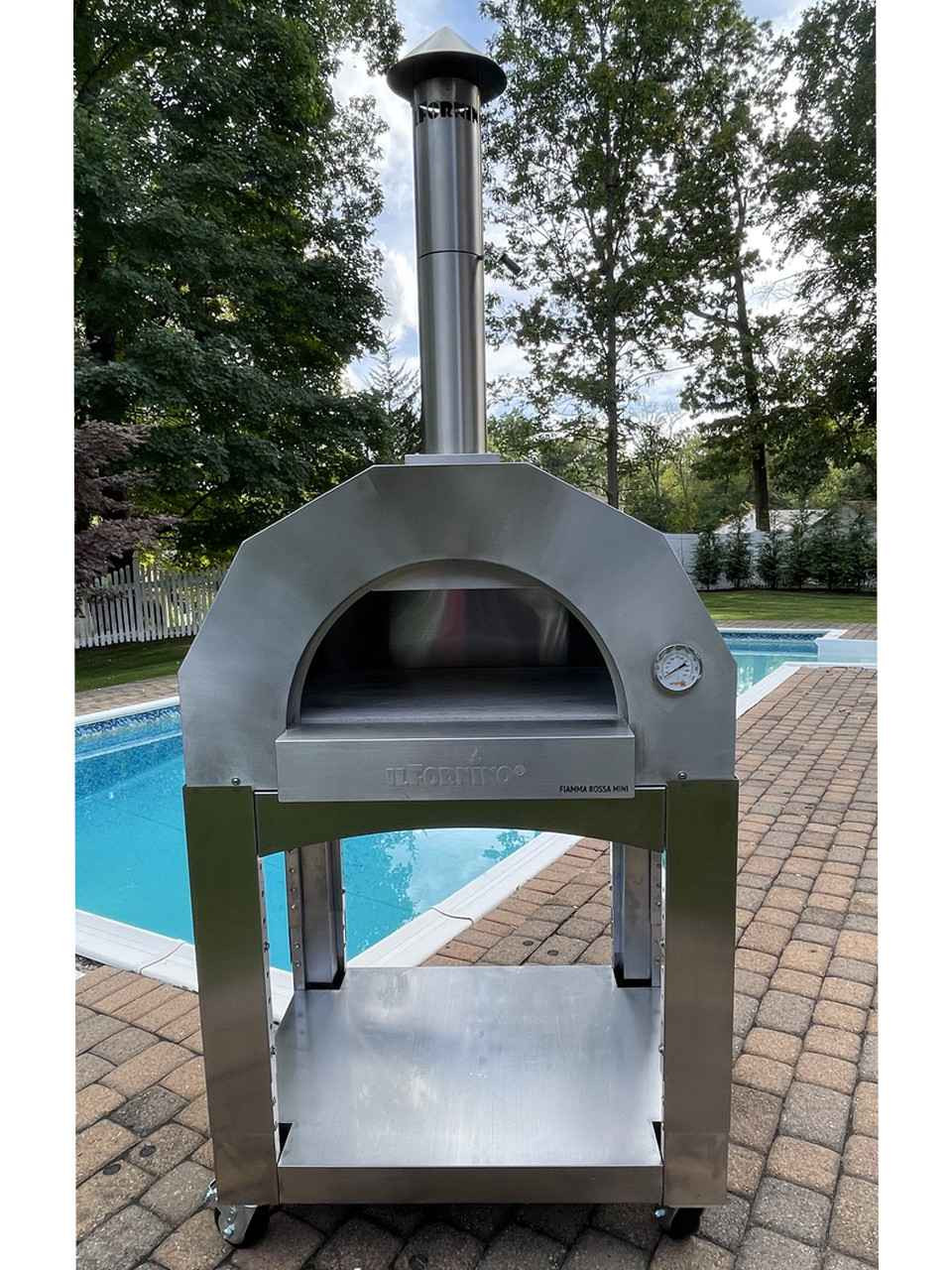 Fumino Fukayaフレーム側 CBA Retour 480サイズ Fiamma Rossa Mini Outdoor Wood Burning Oven with Stand - ilFornino