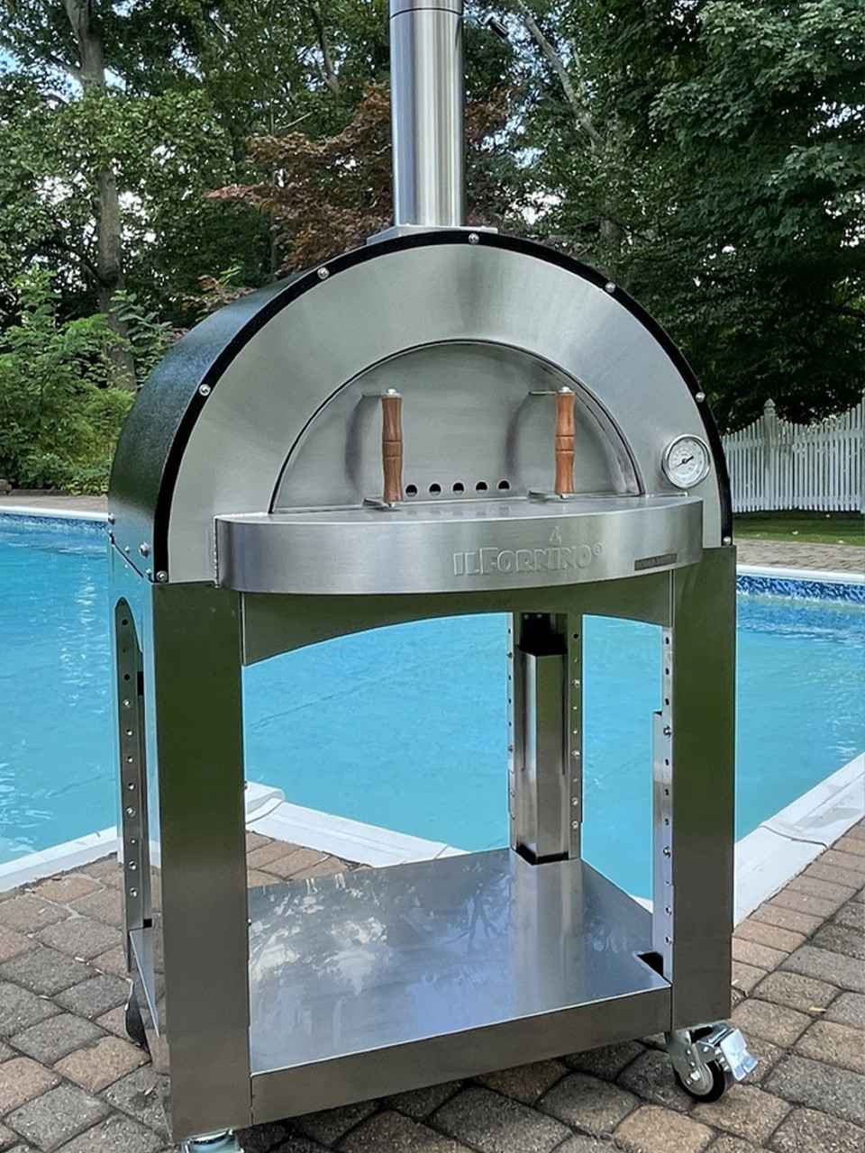 Roma Media Outdoor Wood Fired Pizza Oven with Stand - ilFornino
