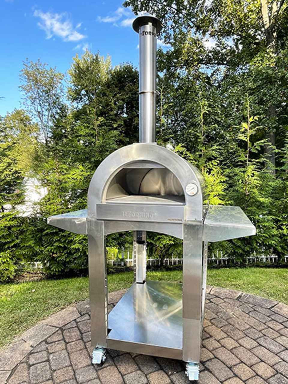 最高級ライン 極美品 ARTISAN BURNS ＆ FACTORYライダース Professional Plus Wood Fired Oven with Adjustable Stand