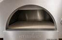Fiamma Rossa – Media Stainless Steel Gas Fired Pizza Oven with Adjustable Height Stand - 28" x 29" Cooking Area - ilFornino®