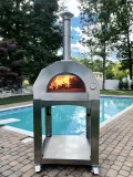 ilFornino®  Fiamma Rossa – Media Stainless Steel Multi-Fuel Pizza Oven
