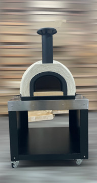 ilFornino® Milano Series 33" x 28" Cooking Area - Wood Fired Pizza Oven with Cart 