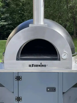 ilFornino Wood Fired Concession Trailer - 7FT x 4FT w/ Elite Plus Wood Fired Oven