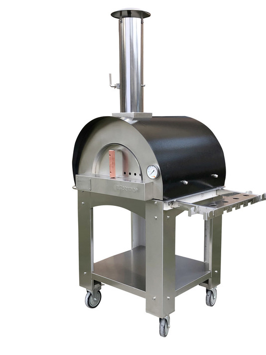Roma Series – Mini Stainless Steel Wood Burning Pizza Oven with Stand