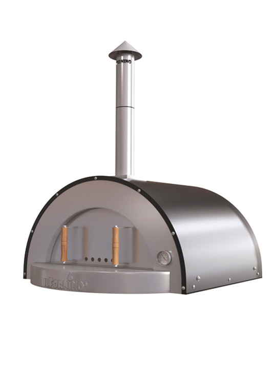 ilFornino® Roma Media Stainless Steel countertop wood pizza oven