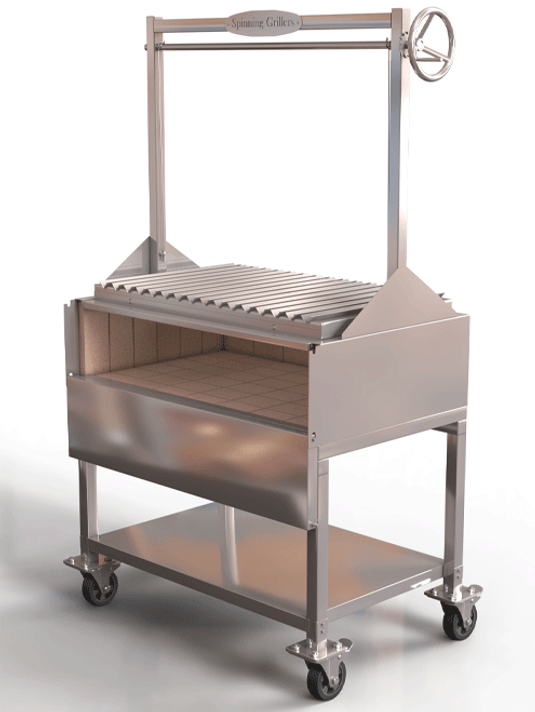 Stainless Steel Santa Maria Style Wood Fired Grill