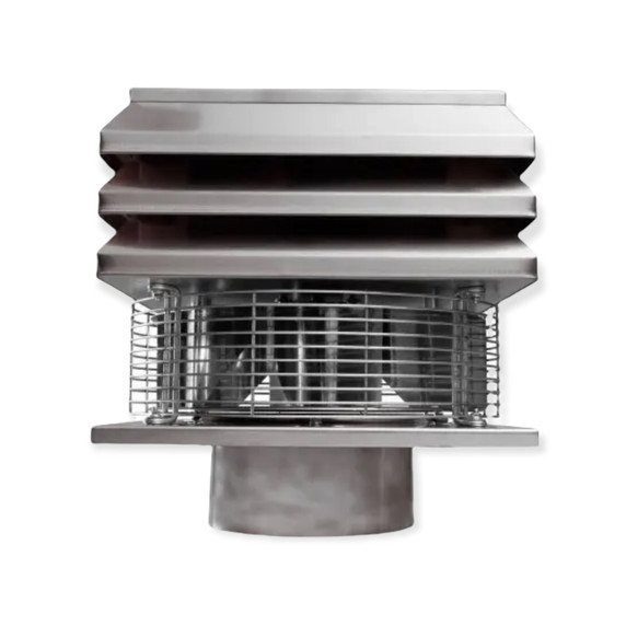 Professional Chimney Exhaust Fan - Powder Coated 6" OD