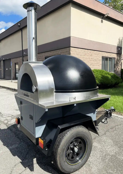 ilFornino Wood Fired Concession Trailer - 7FT x 4FT w/ Elite Plus Wood Fired Oven