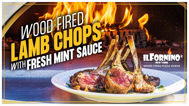 Wood Fired New Zealand Lamb Chops with Fresh Mint Sauce Recipe | ilFornino
