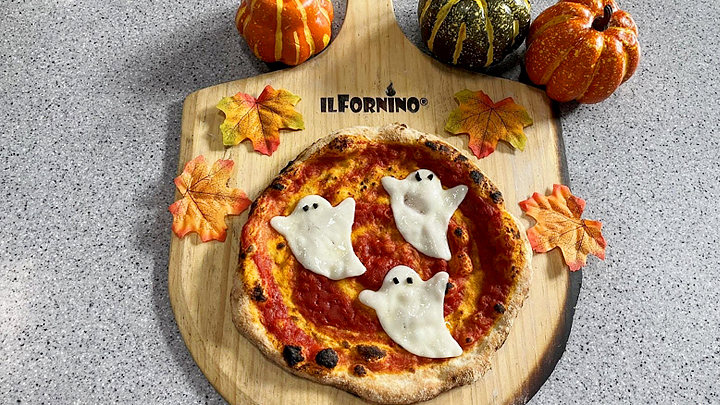 Halloween Pizza Recipe - Spooky Ghost Pizza | ilFornino