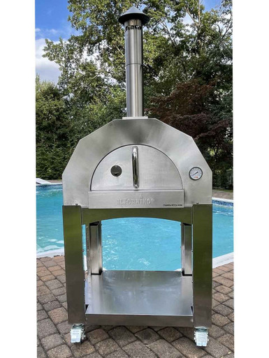 Fiamma Rossa Mini Outdoor Wood Burning Oven with Stand ilFornino