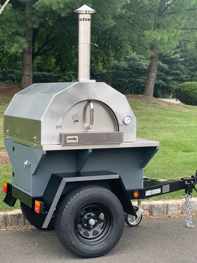 Wood Fired Pizza Trailer 7FT x 4FT – Fiamma Rossa Grande Oven