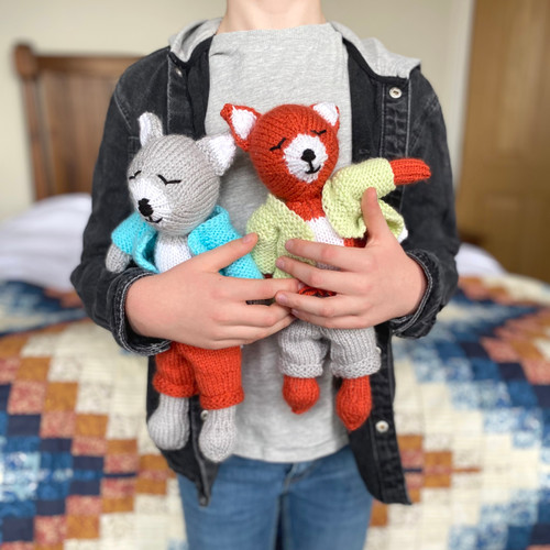Fox In Socks & Little Wolf Knitting Pattern