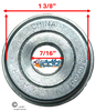 7/16" X 1 3/8" FLANGED BEARING Rear Wheel. Pack of 4