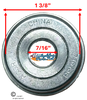7/16" X 1 3/8" FLANGED BEARING Rear Wheel. Pack of 4