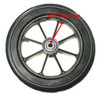 CW145 - 7" x 1" Front caster wheel with 5/16" bearings and 1 1/2" hub length. Sold as Pair