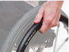24" (540) Natural-Fit LT Ovalt Handrims with 6 Tabs. Sold As Pair