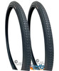 24 X 1-3/8" (37-540) Black  Non-Marking Tire. Sold as Pair