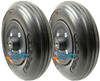 CWB201 8" x 2" Wheel With Solid Urethane Tire (Black color) and 7/16" Bearings.