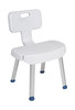 Shower Chair with Folding Back