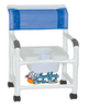 MJM 22" Shower Chair With SOFT Seat and W/Commode PAIL. FREE SHIPPING