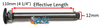 12MM x 110MM (4 1/4") Quick Release Axle, Big BLACK Button