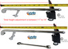 Set of 2 Bariatric HD Footrest With 3" Pin Spacing.