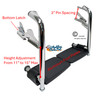 Set of 2 Bariatric HD Footrest With 3" Pin Spacing.