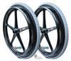 Set of 2 X-CORE Wheels  24 x 1 3/8" (540) WITH PNEUMATIC TIRES &TUBES