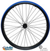 SET of 2,  24" (540mm) 36 Spoke Rim with SHOX Solid Tire in Blue Color