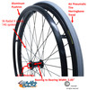 SET of 2,  24" (540mm) 36 Spoke Rim with PRIMO V-Track AIR PNEUMATIC Tire in Colors