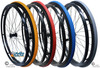 SET of 2,  24" (540mm) 36 Spoke Rim with PRIMO V-Track AIR PNEUMATIC Tire in Colors