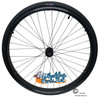 SET of 2, 24"x1 3/8" (540mm) 36Spoke Rim With Black Non-Marking Street Tread Air Tire and Tubes