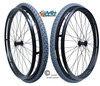 SET of 2, 24" (540mm) 36 Spoke Rim With PRIMO All Terrain Tire & Air Tube