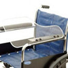 Wheelchair Acrylic Half Lap Tray with Flip-Up Hardware. Clear