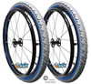 24" x 2" Wheel W/ Kenda Kobra Tire (2 inch Wide) Blue Color