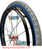 24" Fusion 16 Wheel W/ Kenda Kobra Tire (2 inch Wide) Blue Color