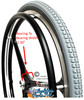 SET of X-CORE 24" (540m) 3 Spoke Wheel With GREY Primo Orion Tires