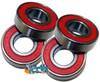 1/2" x 1 1/8" CERAMIC BALL PRECISION  REAR WHEEL BEARINGS - PACK OF 4