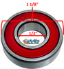 1/2" x 1 1/8" CERAMIC BALL PRECISION  REAR WHEEL BEARINGS - PACK OF 4