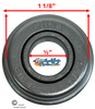 1/2 x 1 1/8"  FLANGED CASTER STEM AND REAR WHEEL BEARING. Sold as Pack of 4
