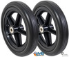 7" x 1.25" Solid Wheel with Bearings and Hub Width 1.6" | Set of 2