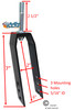 CF040- 7" ALUMINUM  CASTER FORKS  Fits 5/16" AXLE. SOLD IN PAIRS
