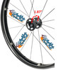 24"  (540) Swan® 16 Spoke Wheel & Primo Racer Red - Set of 2