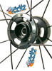 24"  (540) Swan® 16 Spoke Wheel & SOLID, Touring Tread Grey Tire - Set of 2