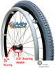 24" (540) - SPINERGY 30 SPOKE REAR WHEEL WITH SHOX-AIR PNEUMATIC TIRE