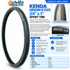 Kenda HEXON K1223 24" x 1" (25-540) Sport Tire | Set of 2